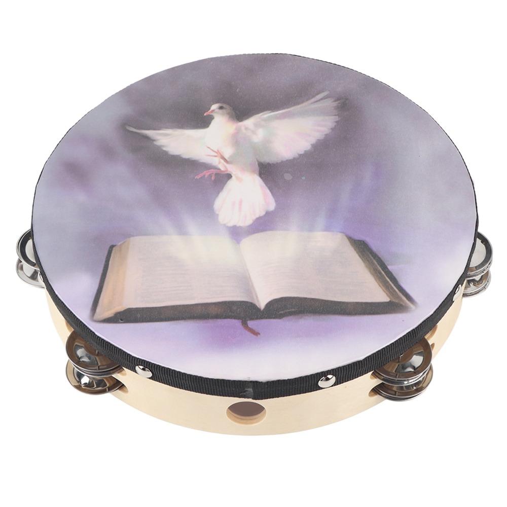 Dove pattern decoration Hand Drum Percussion Instrument Early childhood music training