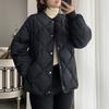 Spring new short coat small down cotton clothes with women's loose diamond cotton clothes
