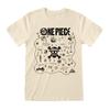 One Piece Unisex Adult Treasure Map T-Shirt