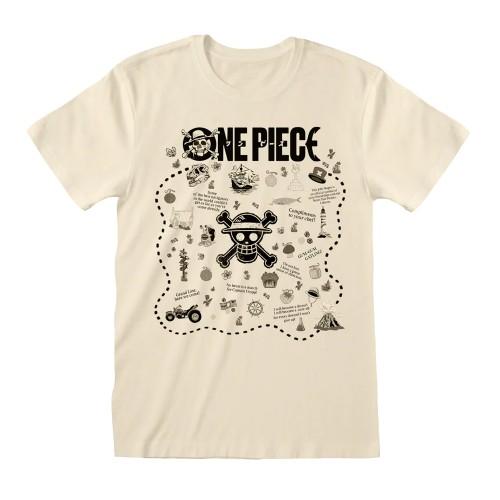 One Piece Unisex Adult Treasure Map T-Shirt
