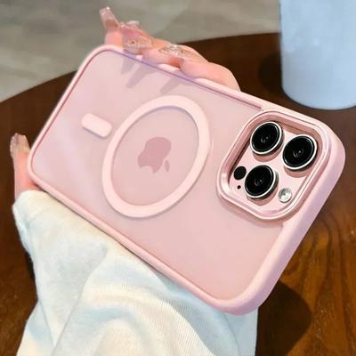 Magnetic Luxury Clear Armor For Magsafe Wireless Charging Case for iPhone 15 14 Plus 13 12 11 Pro Max Shockproof Bumper Cover
