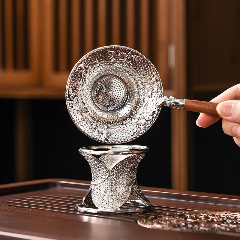 Tea strainer tea filter alloy tea set accessories household tea making funnel tea maker spoon tea residue separator