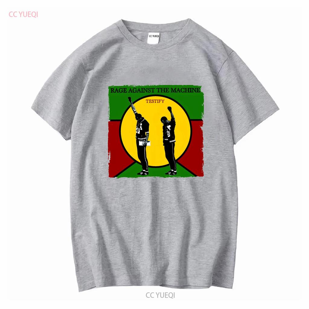 Cotton T Shirt Rage Against the Machine Testify Battle of Los Angeles Vintage Washed Breathable Soft Stretched Versatile