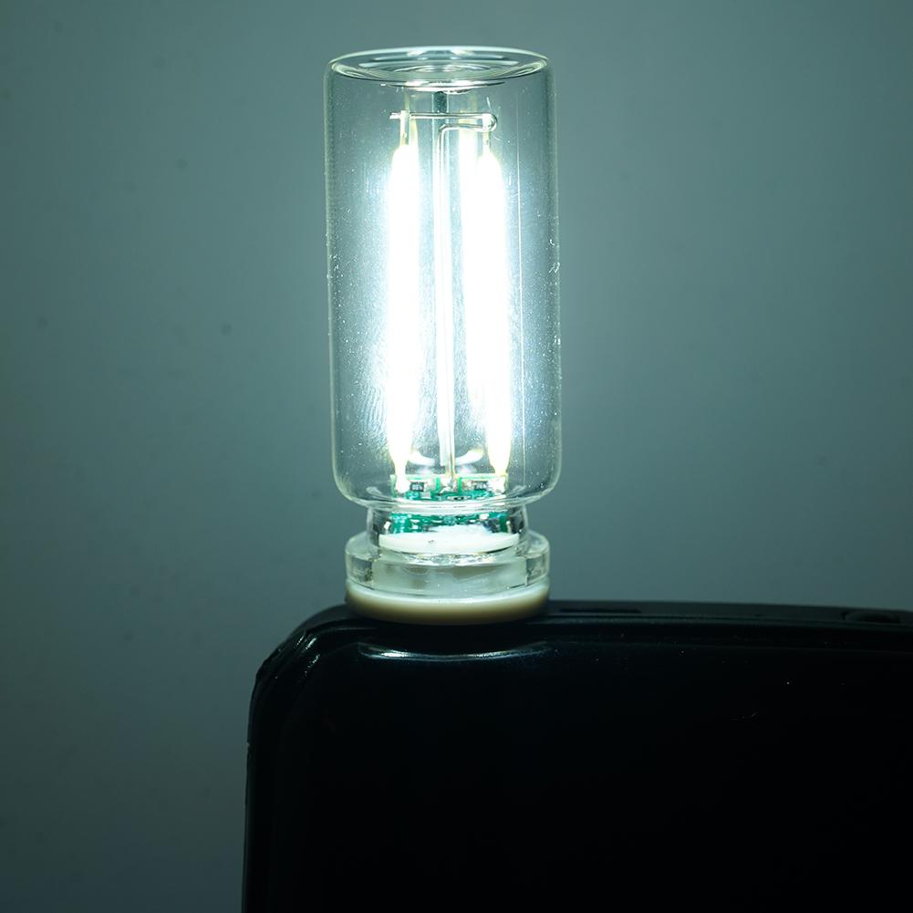 Car USB Night Light Touch control Dimmable LED Filament Lamp USB Plug and Play Decorative Atmosphere Light for Car Bedroom