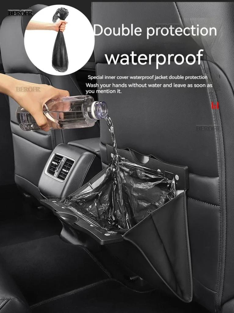 Car Trash Bag Back Seat Dustbin Storage Bag For BYD F3 F5 F0 T3 S6 S8 L3 S1 S2 S3 M3 M6 Tang Song Qing ATTO 3
