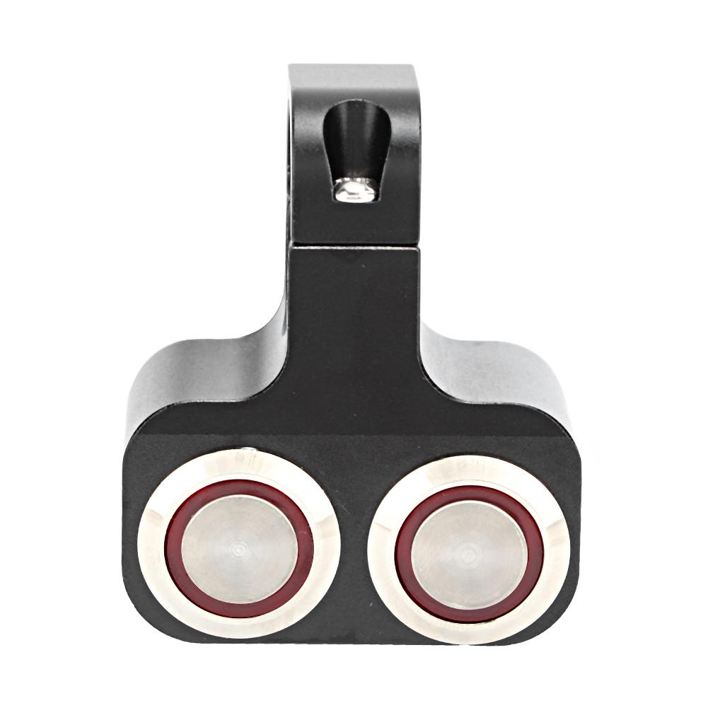 Handlebar Headlight Dual Switch Spot Light LED Waterproof Motorcycles Modification Parts 25mm