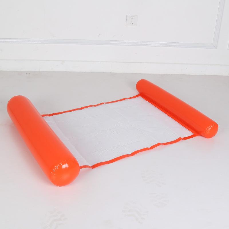 Inflatable Hammock with Net, Foldable Backrest, Floating Lounge Chair, Water Bed Sofa.