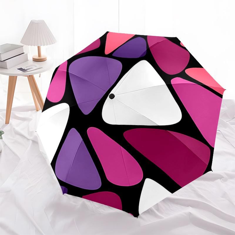 1pc Abstract Pattern Automatic Open/Close Umbrella, Formal Events - Ideal Gift for Family or Friends, Outdoor Accessory yy251211188