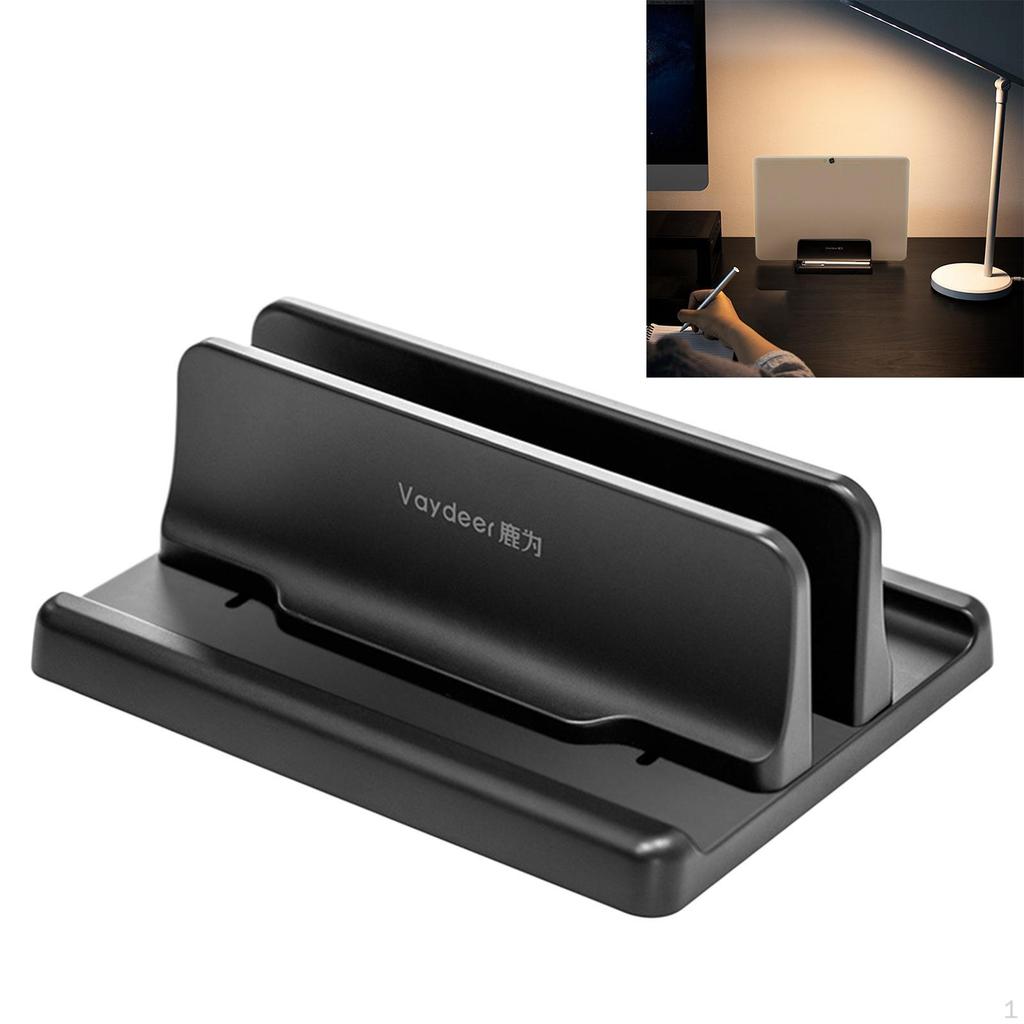 Laptop Stand Adjustable Stable Vertical Holder Saving Storage Accessories for Notebook Phones