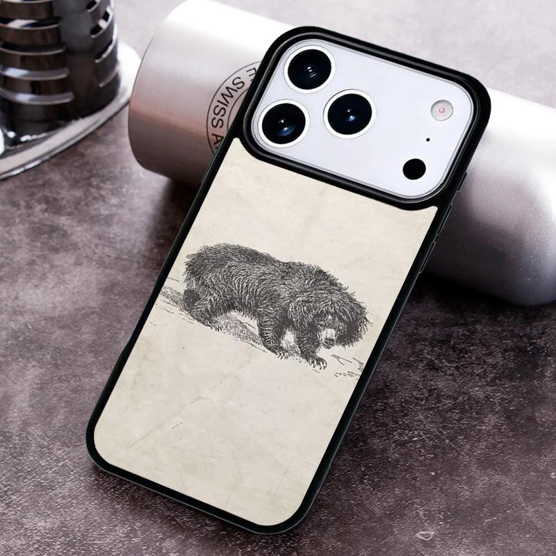 Sloth-Bear Phone Case For iPhone 17,16e,15,14,13,12,11,Mini,Pro,MAX soft Silicone Cover