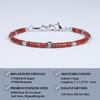 Koai 4mm Red Jasper Amulet Bracelet for Men Fleur-de-Lis