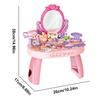 Toys DIY Play House Toy Simulated Dressing Table Table and Stickers Children'sPretending Makeup for New Year Gifts Kids Girls