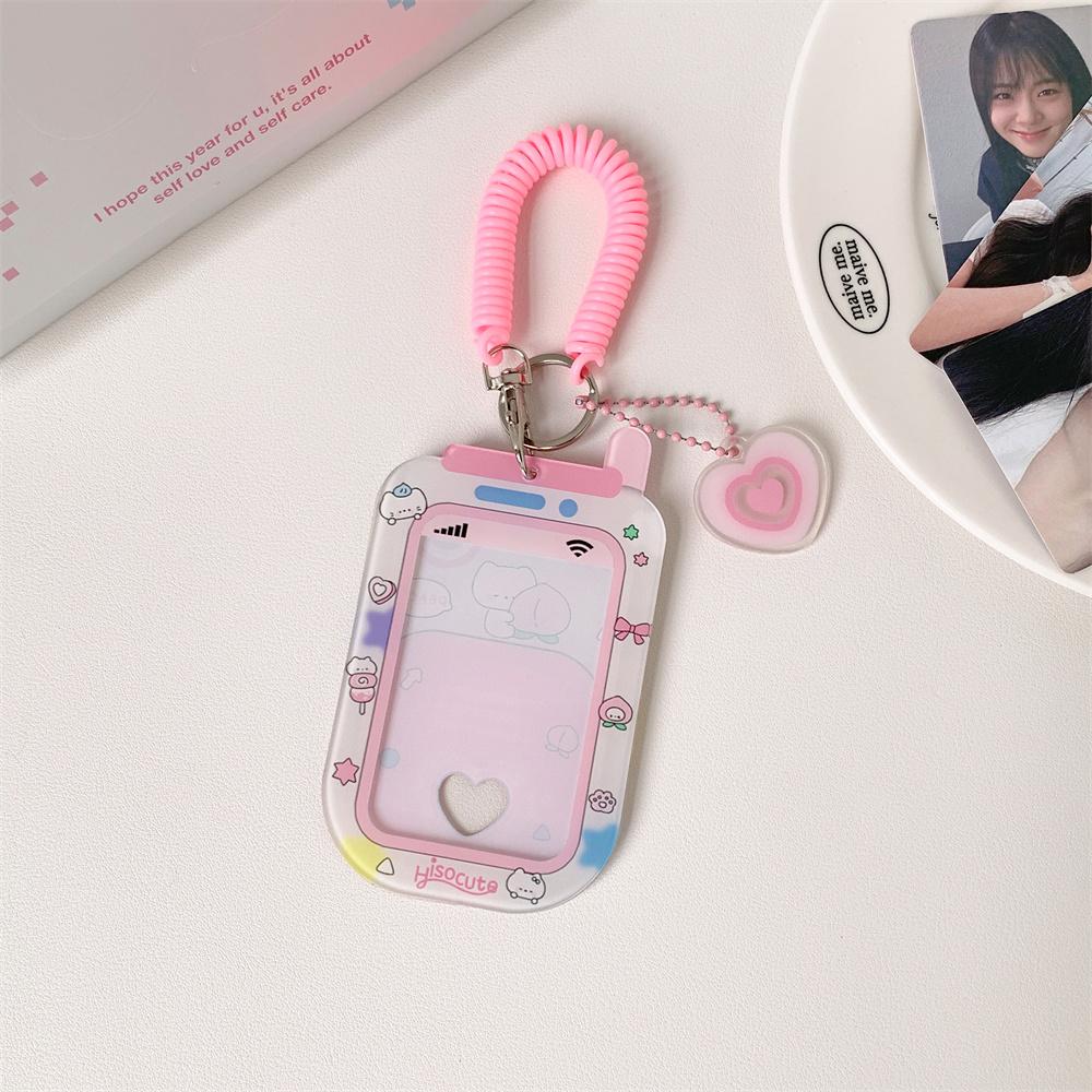

INS Стиль Каваи Японский Мини Форма Мобильного Телефона Держатель для Карт для 3-дюймового Po Милый Защитник ID-карты для Работы для Девочек Карточка Идола