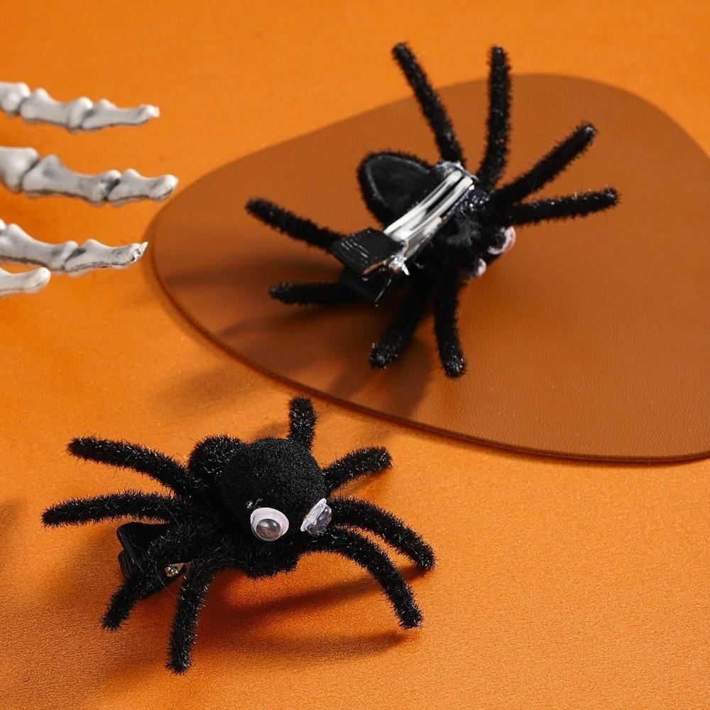 Hair Decoration Halloween Spider Hair Clip Funny Hairball Spider Hairpin  Halloween Party