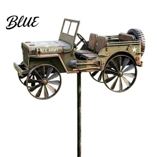 Metal Wind Spinner Garden Art Sasquatch Wind-Powered Weather Vane Yard Ornament Kinetic Windmill Sculpture Outdoor Patio Lawn Decoration Decor