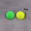 New Korean Neon Yellow Green Round Square Acrylic Stud Earrings For Women Geometric Triangle Matt Earrings Jewelry Party Gifts