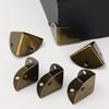 40/4Sets Iron Wooden Crate Corner Protectors for Jewelry Wine Gift Box 3 Holes Corner Protector Guard Decor with Screws Supplies