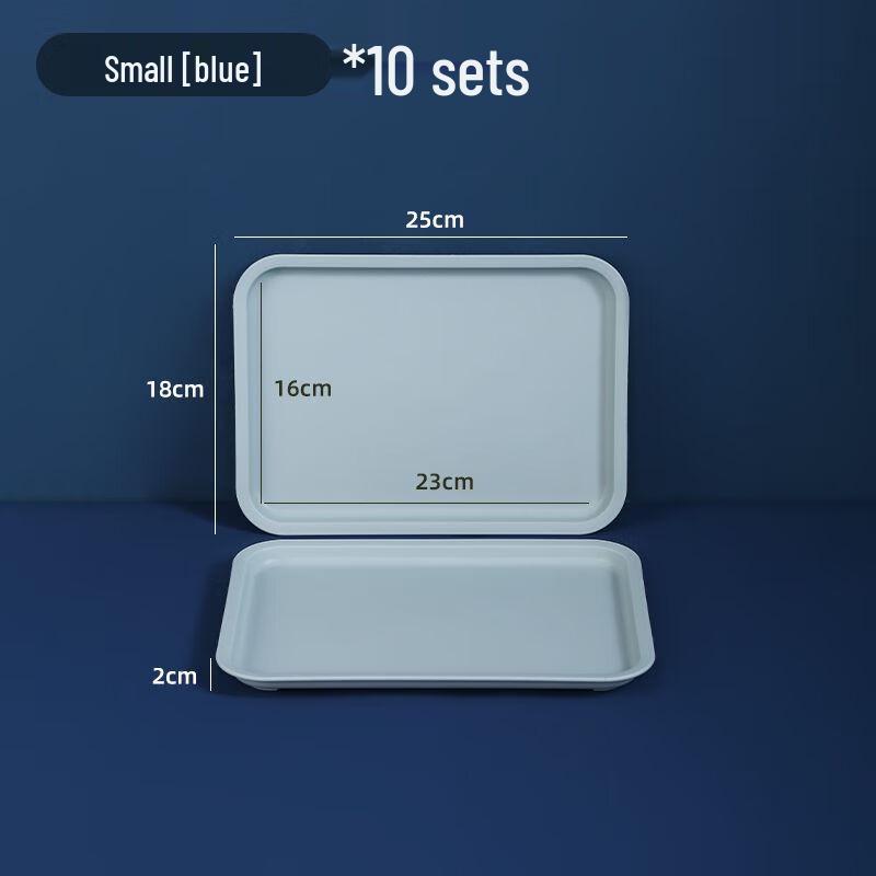 Белый прямоугольный пластиковый поднос для подачи