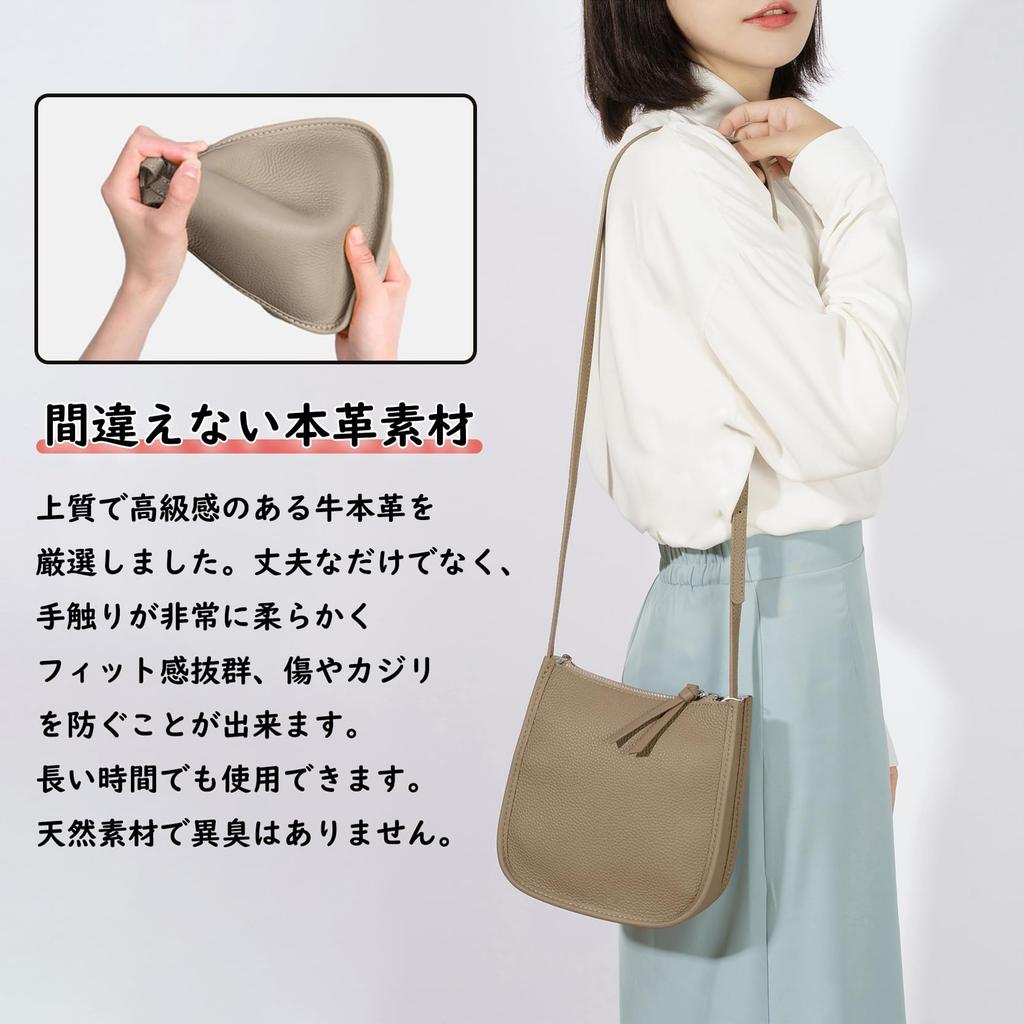 Shoulder Bag for Smartphone Genuine Wallet Shoulder Smartphone Shoulder Perfect Gift for Women [Bearneko] Women, Pouch, Leather, Bag, Small,
