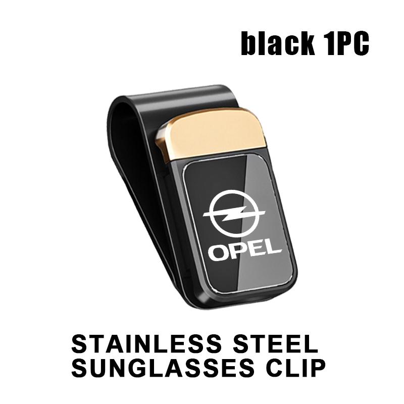 

Car Sun Visor Glasses Holder Card Ticket Stainless Storage Clip For Opel Meriva Mokka Grandland Vectra Zafira Vivaro Antara