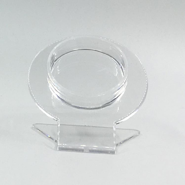 Simple Circular Stable Transparent Acrylic Bracelet Display Rack Jewelry Stand