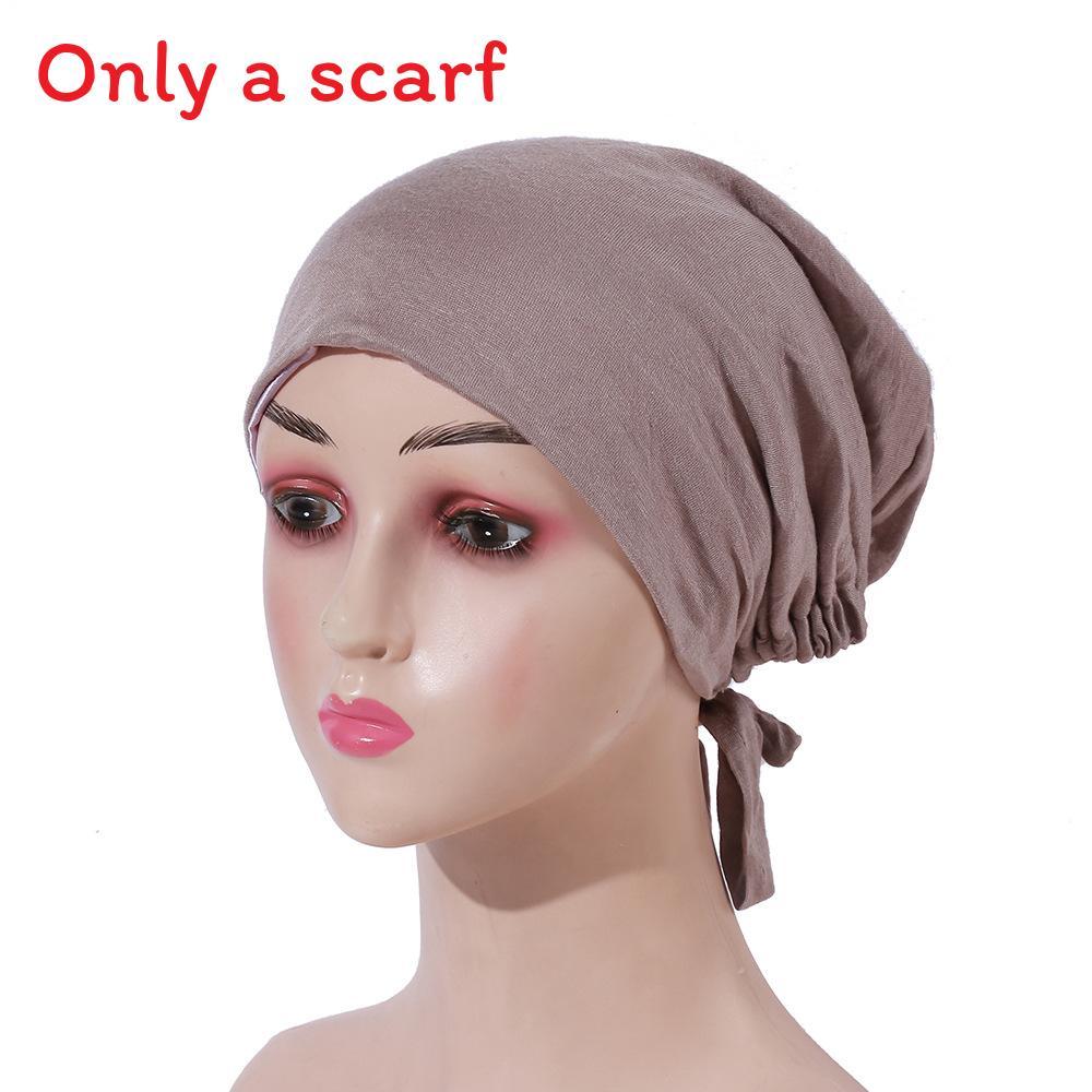 

Cotton Stretch Tieback Bottom Hat With Solid Color For Casual Wear And All Seasons Style E