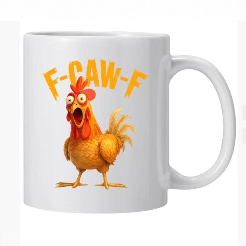Rooster ceramic coffee mug, tea cup New coffee cup Creative mug