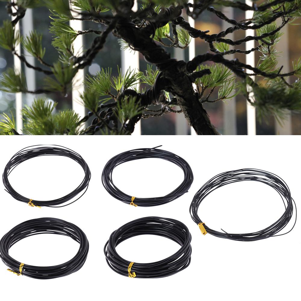 5M Bonsai Wire Anodized Aluminum Bonsai Training Wire 1.0mm, 1.5mm, 2.0mm, 2.5mm, 3mm Bonsai Binding Wire For Plant Shapes