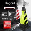 RP5 Reflective Rubber-Plastic Square Traffic Cone - Road Safety and No Parking Barrier