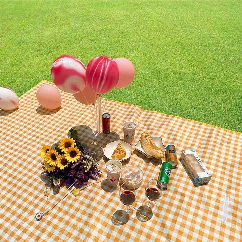 Outdoor Moisture-Proof Mat, Thickened Picnic Mat, Camping Field Waterproof Lawn Tent, Portable Floor Mat, Outdoor Beach Canvas