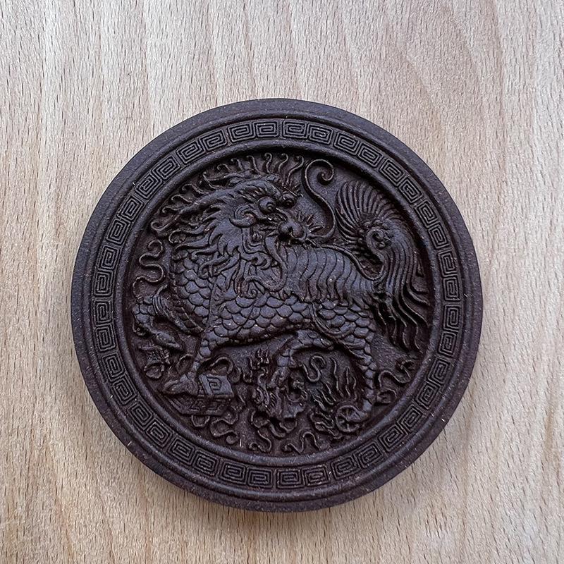 High-Quality Handmade Incense Tablets - Guiyuan Qilin Car Pendant Accessories