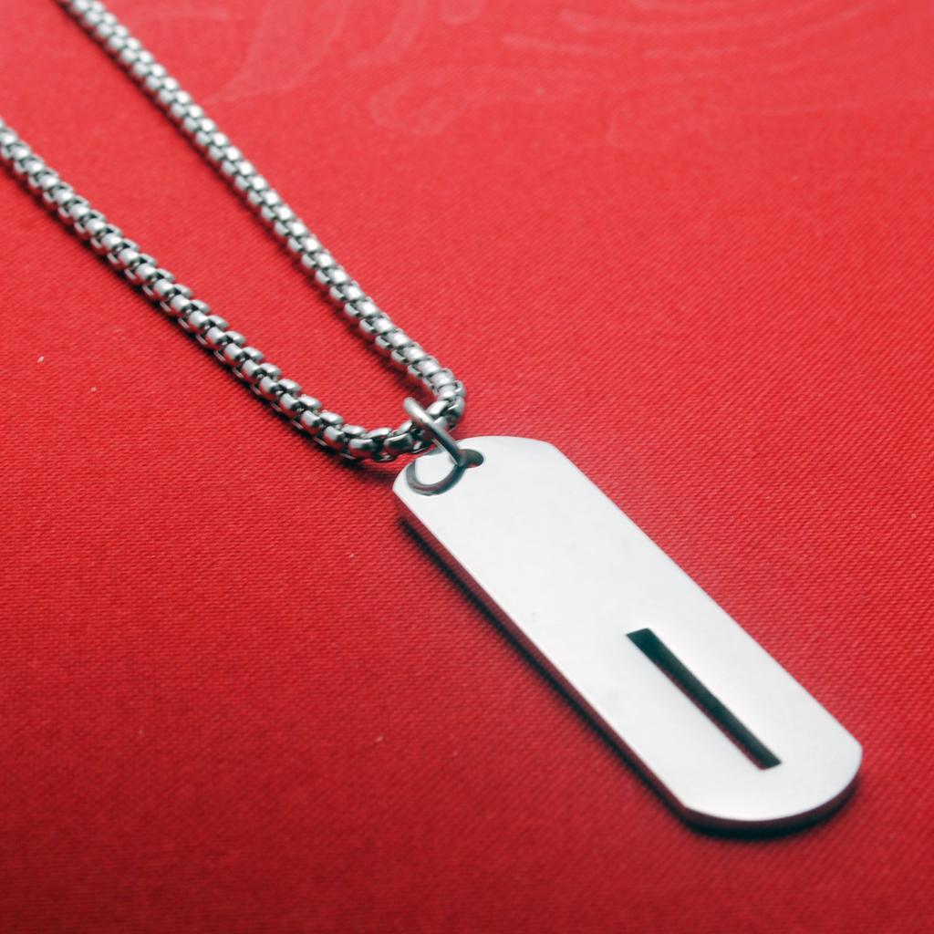 Titanium Steel English Letter Pendant Stainless Steel Unisex Versatile Fashion Accessories Couple Jewelry Necklace