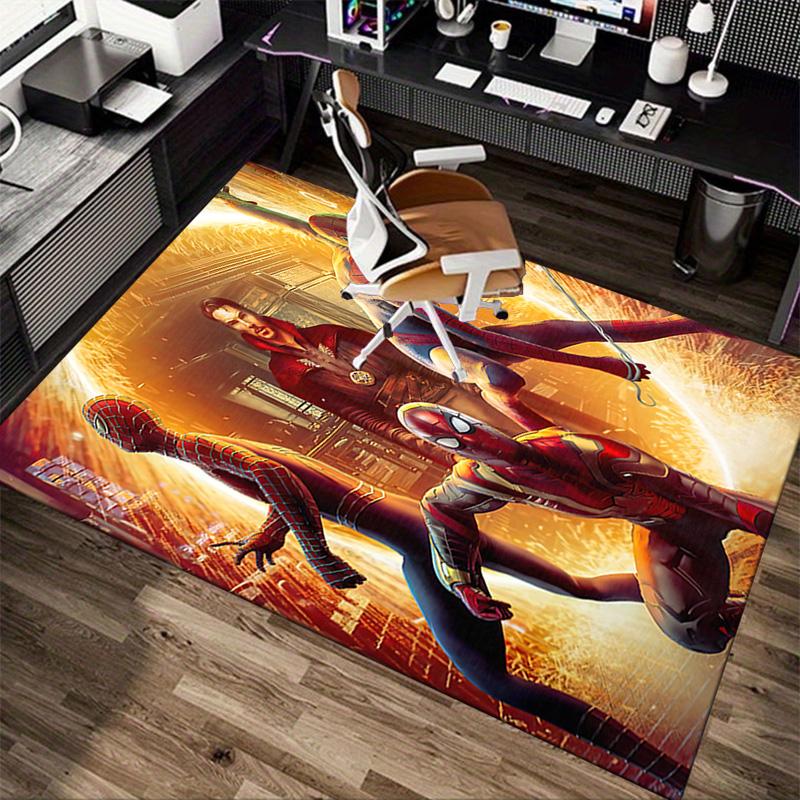 1pc Spiderman Carnage Action Carpet for Playroom Bedroom Living Room Sofa Home Decor,kids Game Area Rug Non-slip Floor Mat Y826145