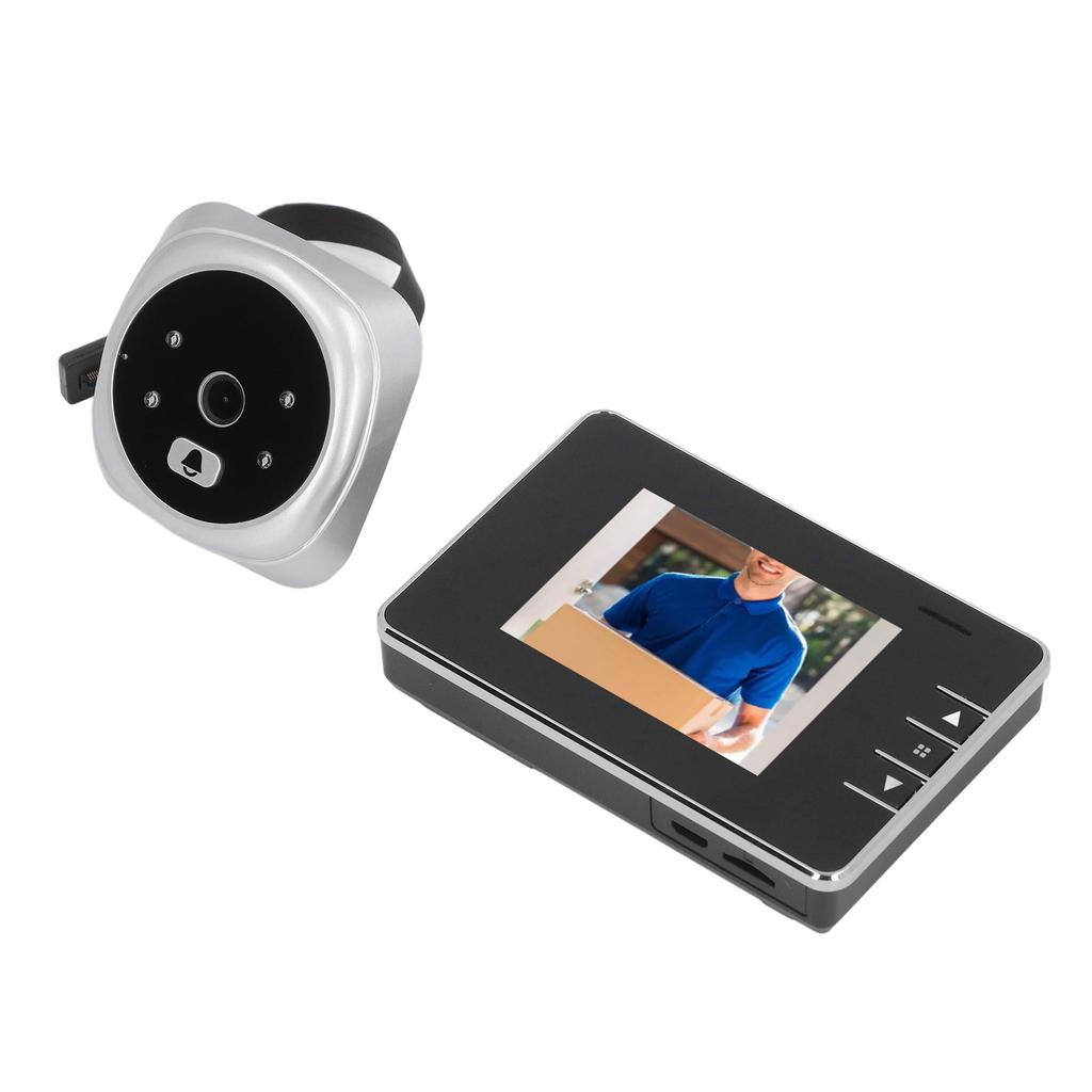 Door Peephole Viewer Camera 120 Degree View HD Night Vision 2 Way Intercom Smart Video Doorbell