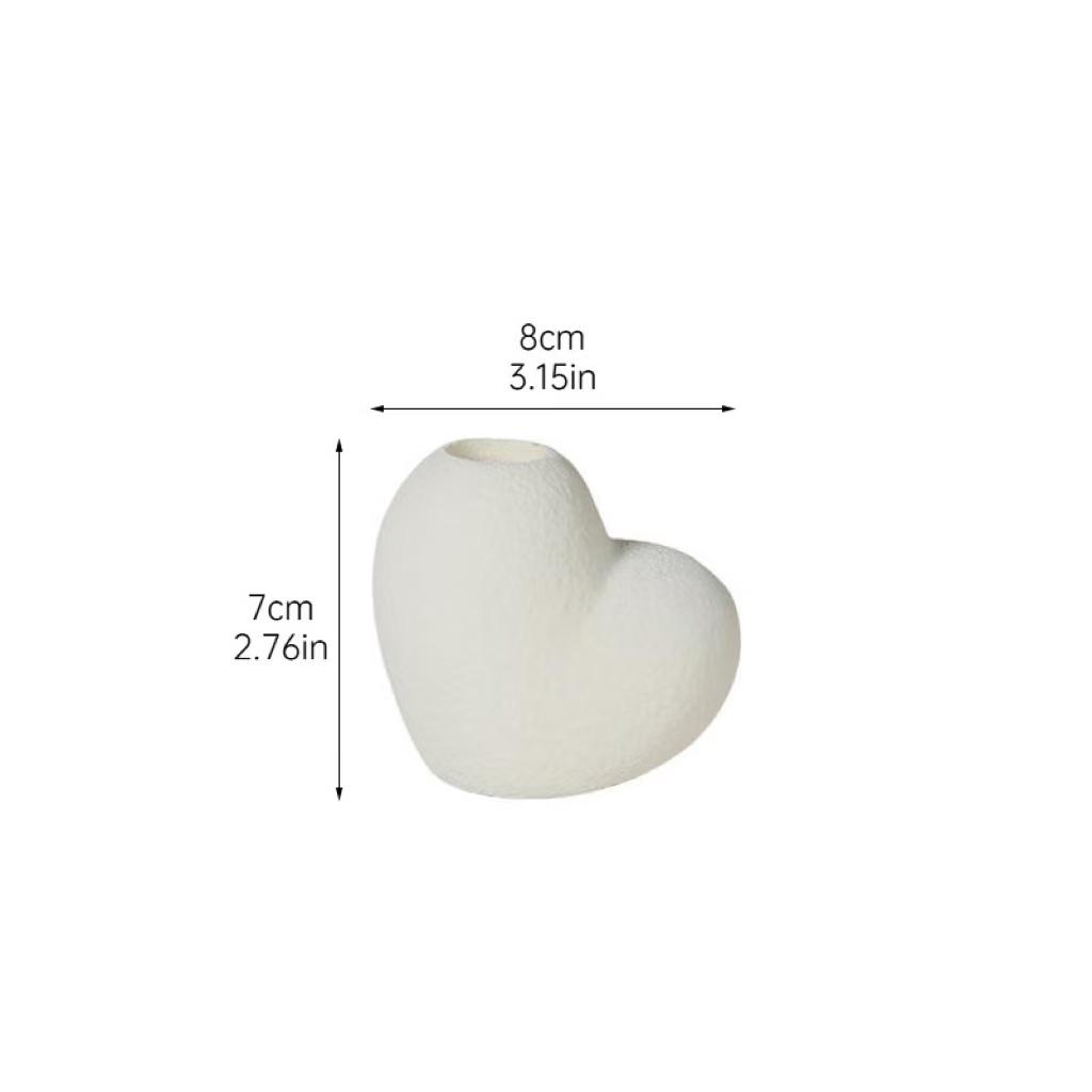 Rote Herz Keramik Kerzenständer, Romantische Ornamente für Hochzeit & Valentinstag, Tischdekoration & Geschenk für Freundin