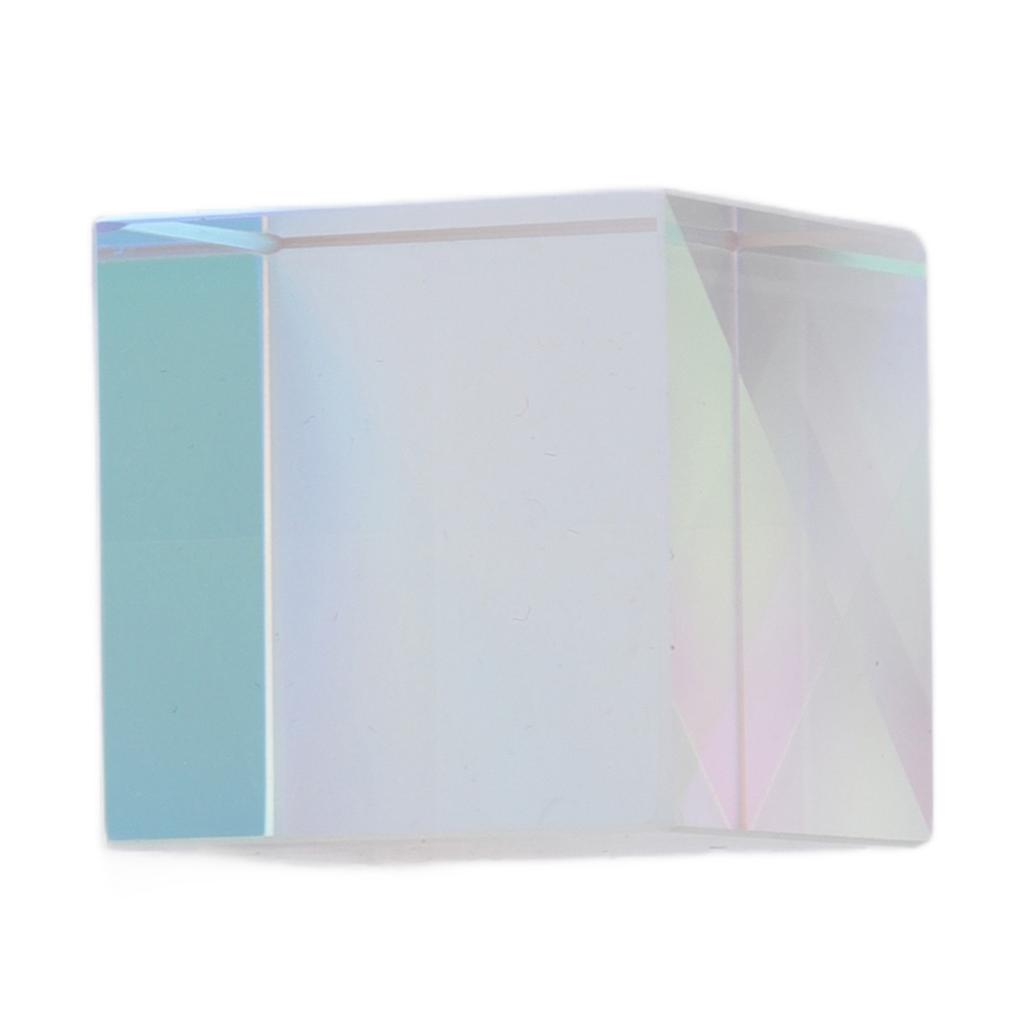 Prism Cube Optical Glass RGB Dispersion Color Cube Sun Catcher X Cube Prism Birthday Gift 20x20x20mm 0.8x0.8x0.8in