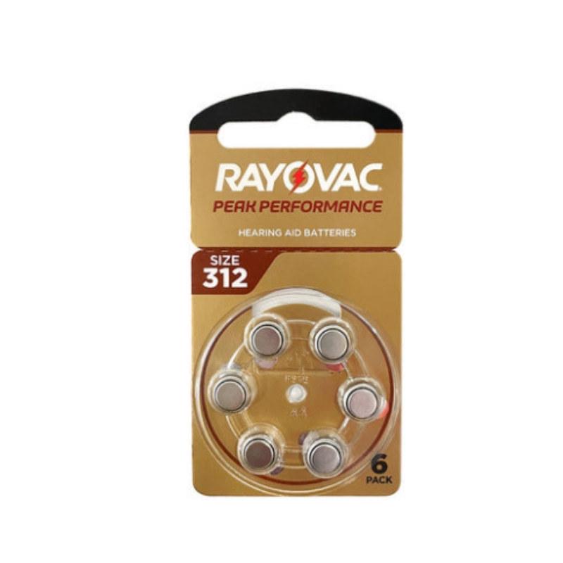 Rayovac Zinc-Air Hearing Aid Batteries 1.45V A10, A312, A13, A675 