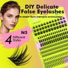 Russian Grafting Individual Cluster False Eyelashes Set N5