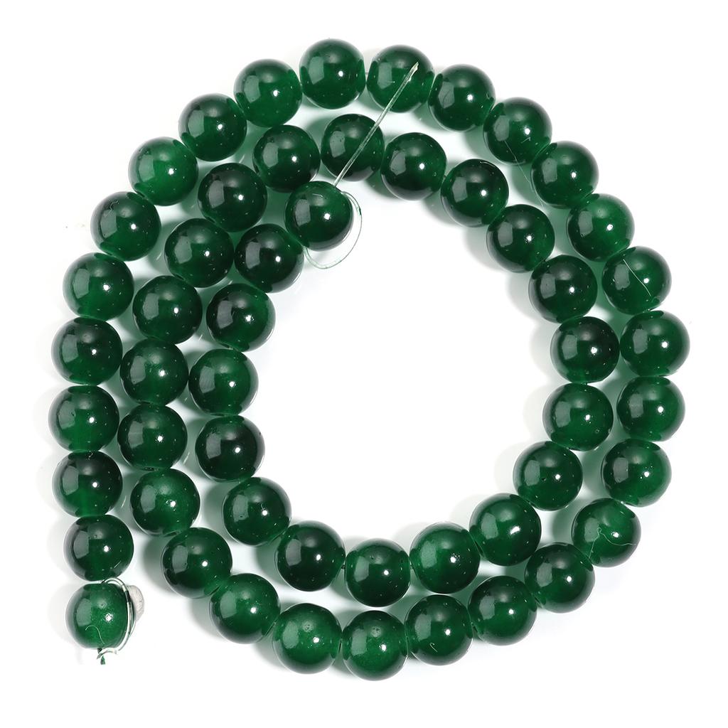 1 Strand 6/8mm Solid Color Glass Beads Loose Spacer Round Beads For Jewelry Making DIY Handmade Bracelet Necklace Accessories