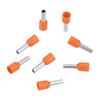 500pcsset E2508 Cold Pressed Terminal Tubes Insulated Terminals Cable Connector(orange)