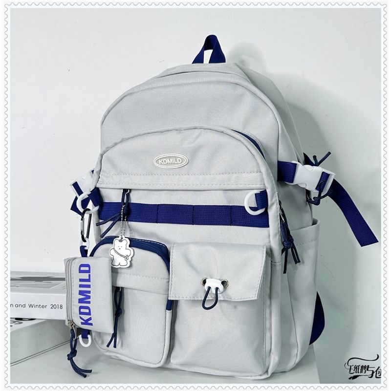 

Kokuyo/Guoyu Ins Easiest for Match Tooling Style Schoolbag Female Student Large Capacity Japanese Backpack Travel Backpack Male Gray