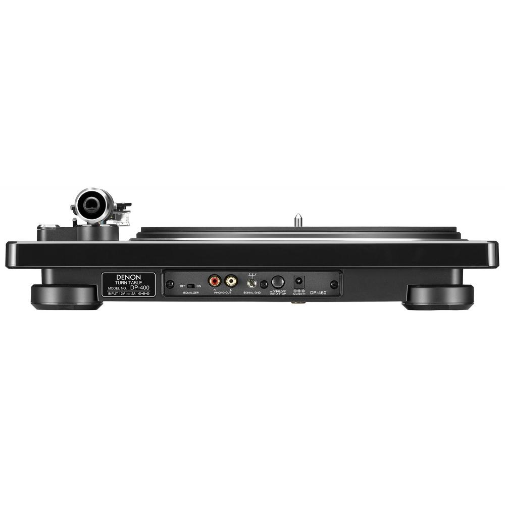 Denon Denon DP-400 MM Cartridge Compatible Phono Equalizer Equipped Authentic Manual Record Player Black DP-400-BKEM