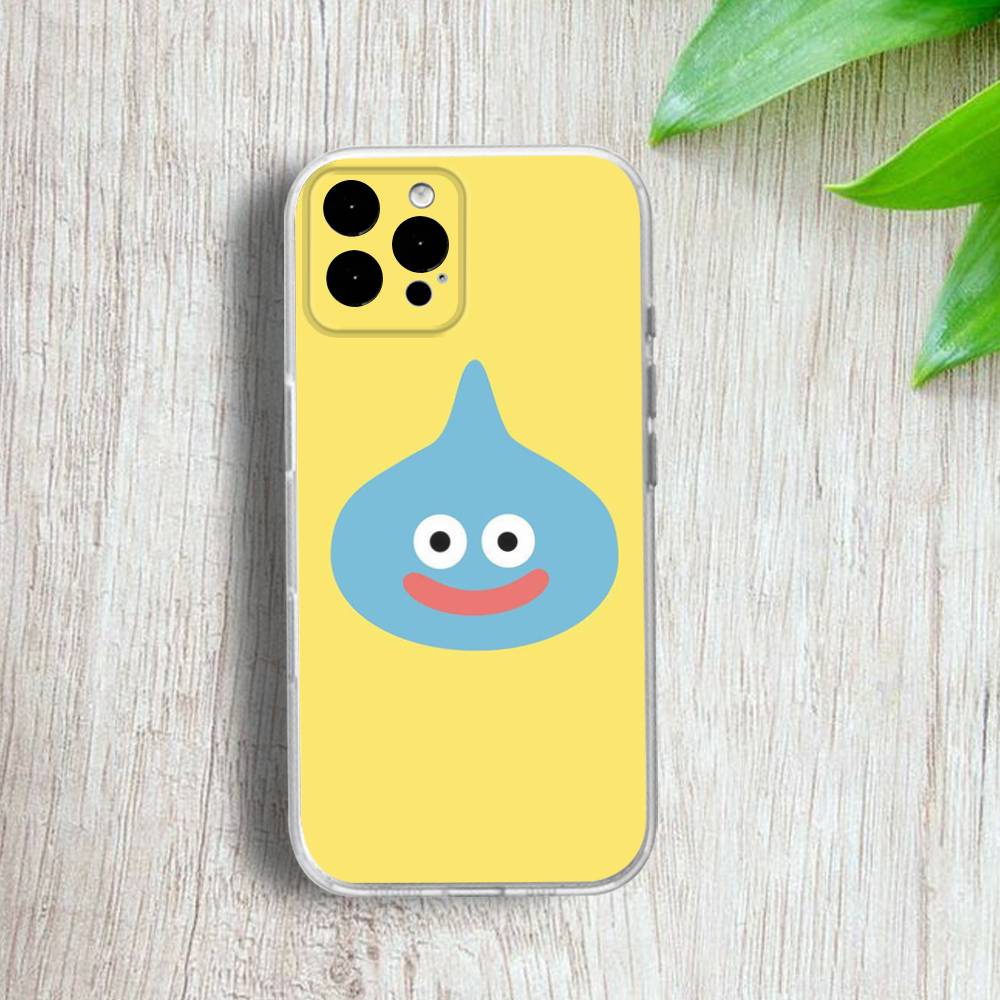 Dragon Q-Quest S-Slime Phone Case For iPhone 17,16,15,14,13,12,Pro,Max,Plus,E,SE4,Air,Mini Transparent Cover