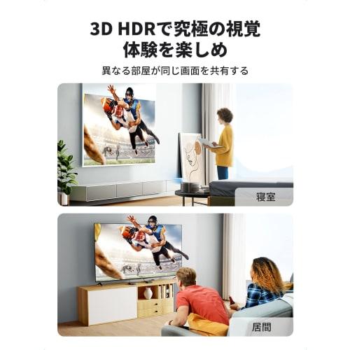UGREEN HDMI Splitter 1 Vstup 2 Výstup 4K@60Hz HDMI Splitter [HDMI kabel součástí dodávky] Podporuje 3D video výstup na 2 obrazovkách současně HDCP2.2 [Potvrdit