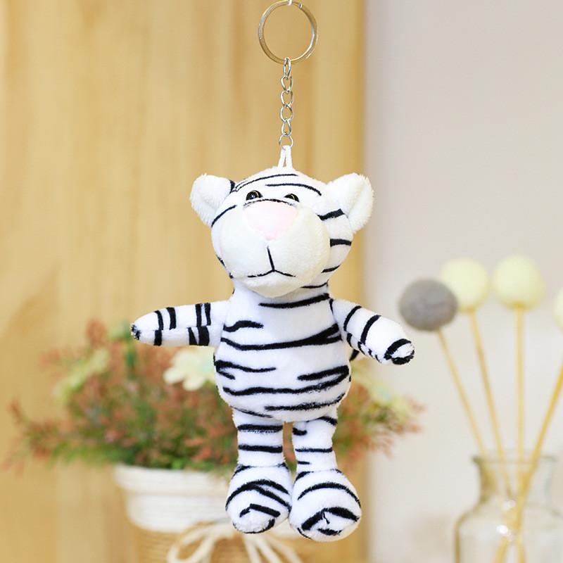 Tiger Year Plush Keychain With Soft Cotton Filling For Lucky Charm And Bag Decor