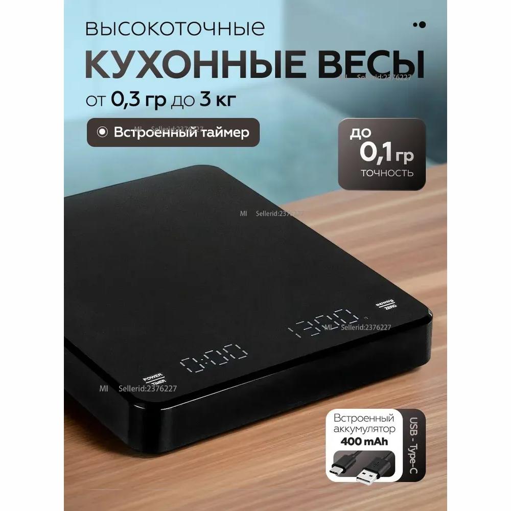 

Електронні кухонні ваги/кавові ваги Option1