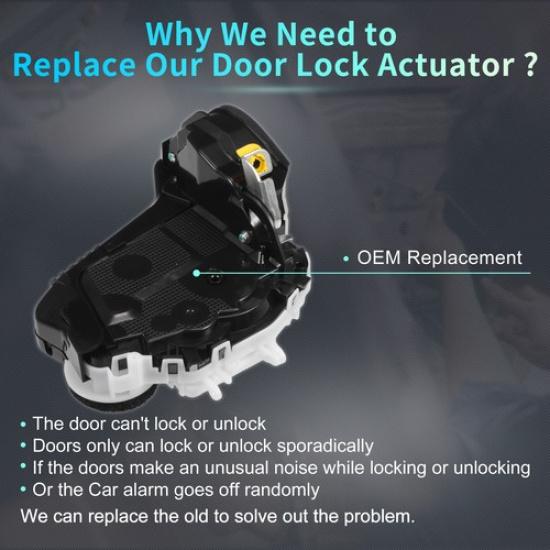 72650T0AA11 Rear Left Side Door Lock Actuator Motor for Honda Accord 2013-2017