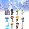 Mini Princess Figurine Set With 12 Adorable Elsa Anna And Olaf Characters For Collectors