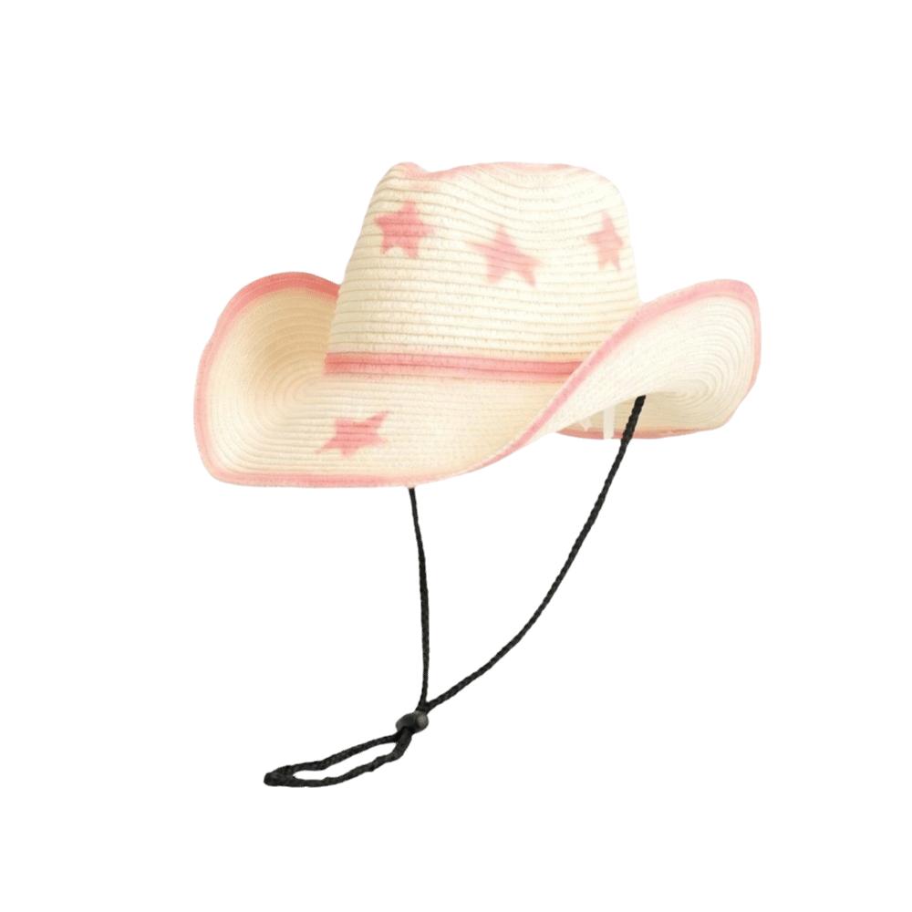 Star Western Cowboy Hat Wide Brim Sun Hat Classic Grass Hat Climbing