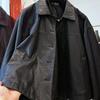 Giacca Classica Nera in Ecopelle PU da Donna Autunno
